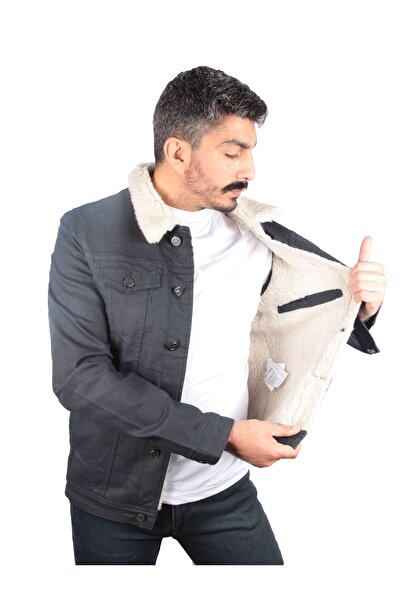 TOM FREE DENIM GİYİM Içi Kürklü Kışlık Erkek Kot Ceket