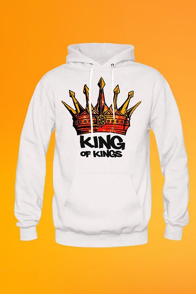 remonz Φούτερ με κουκούλα King Printed White Hooded