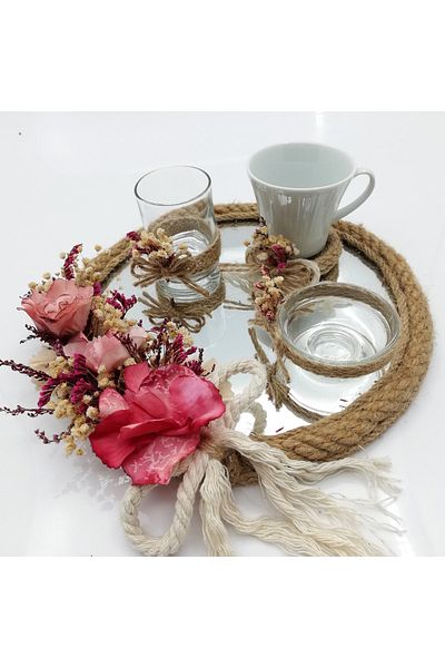 Lora Davet Σετ φλιτζάνι καφέ Damat στρογγυλό (1 τεμάχιο) ροζ 54151