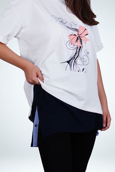 sufyy Fake Sports T-shirt Skirt