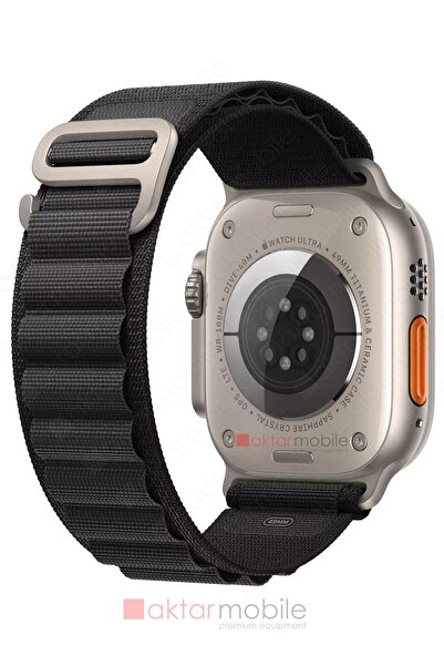 AktarMobile Watch Ultra 49 Mm Uyumlu Kordon Alpine Loop Örgü Kayış
