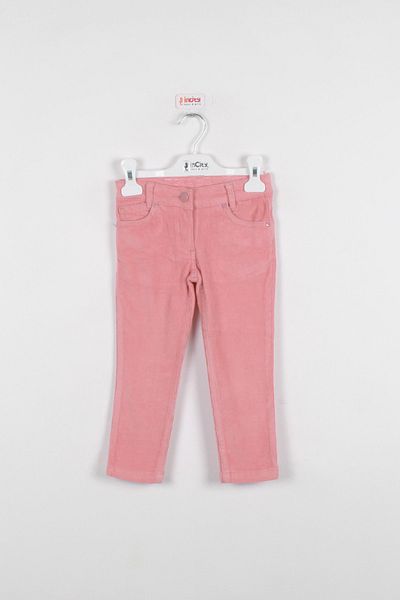 incity Girl's Pink Velvet Trousers