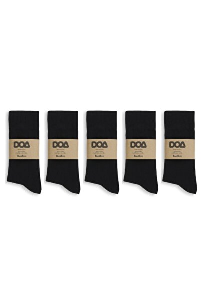 doashop Bambu Erkek Soket Çorap Siyah - 5 Çift