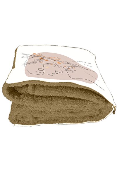 CeyCan Home Modern Women's Patterned Optional Two-in-One Pillow Blanket 110x170cm