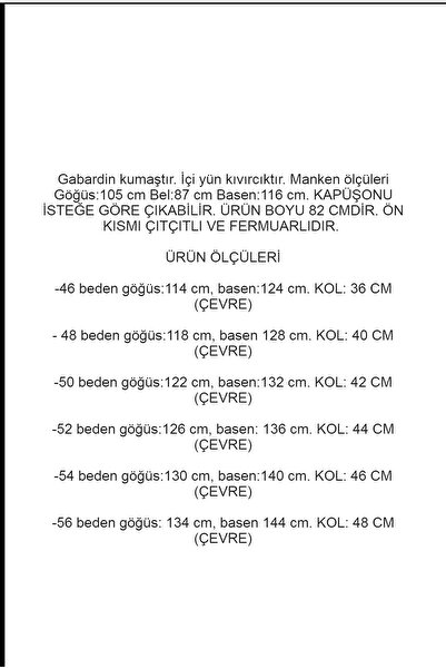 By Alba Collection Women's Short Gabardine Curly Inside Large Size Coat Tan