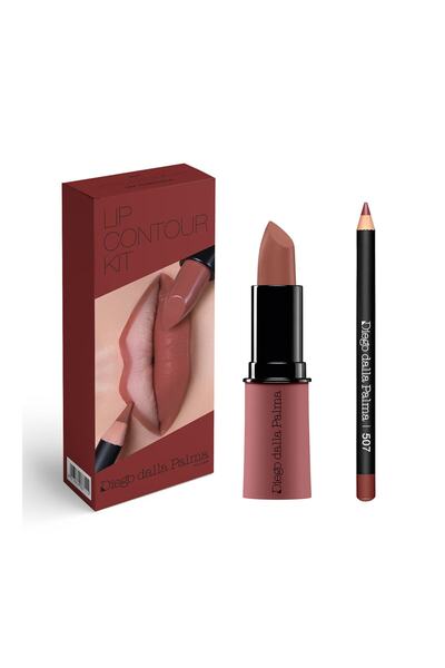 diego dalla palma Lip Contour Kit Lipstick 507 + Dudak Kalemi 507 - Off To Marsala