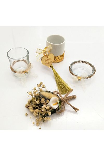 Lora Davet Αξεσουάρ δίσκου για κύπελλο γαμπρού (1 ΤΕΜ) Χρυσό 53781