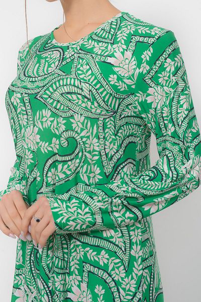 TUSSE Patterned Sandy Fabric Draped Non-Stick Digital Pattern Large Size Dress