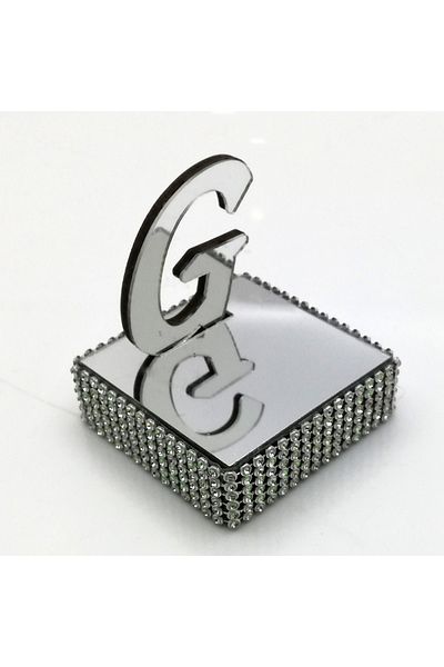 Lora Davet Δίσκος αρραβώνων με γράμματα δαχτυλίδι Riser G (1 ΤΕΜ) Ασημί 53572