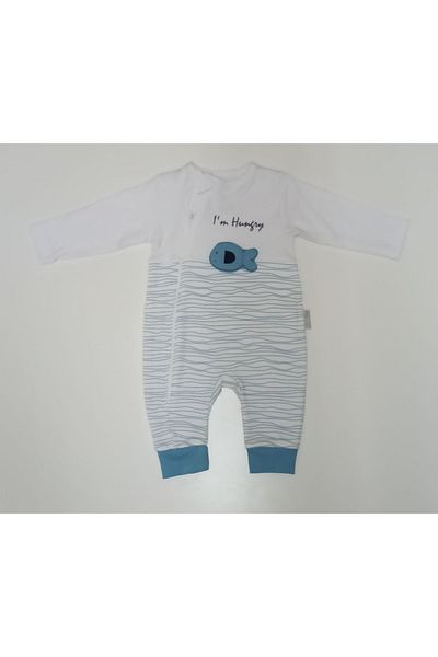 Bebitof 3-12 Months Men's Inflatable Fish Jumpsuit