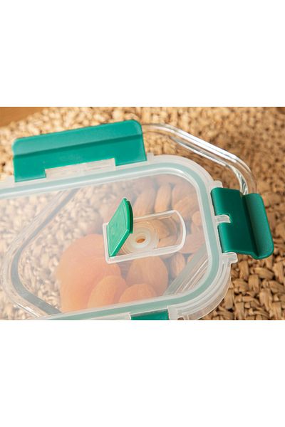English Home Green Glass Storage Container - 400 Ml