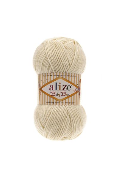 Alize 1 Cream Color 5 Pieces 100 Grams Baby Best Hand Knitting Lanyard
