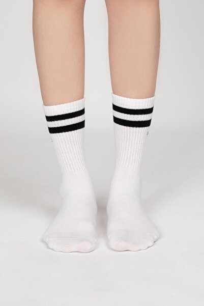 Paul Kenzie Motley Socks Unisex Κεντημένες μακριές κάλτσες τένις - Zebra