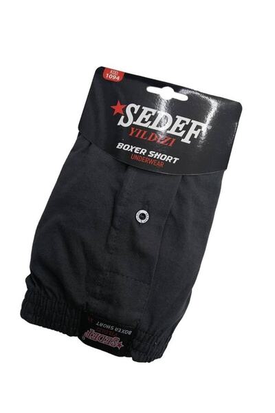 Sedef Star 6-пакет смесени цветове памучни боксерки с копчета