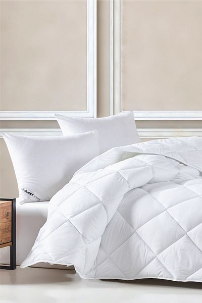 Clasy Double Microfiber Duvet+Pillow Set