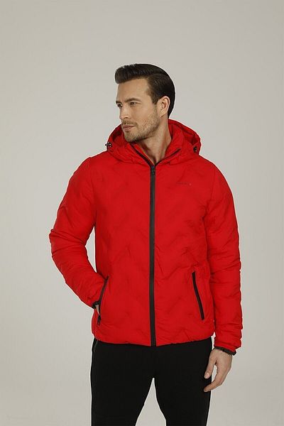 lumberjack Henry Men's Hooded Coat Sn17 Red