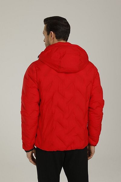 lumberjack Henry Men's Hooded Coat Sn17 Red