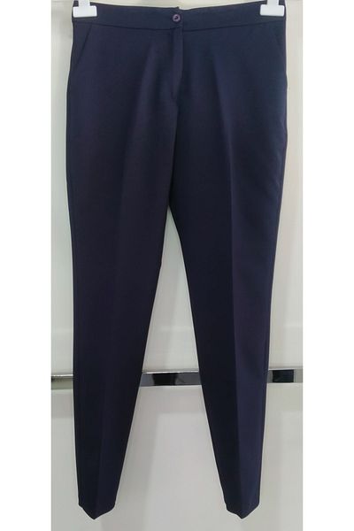 N.Y.YILDIZ Star Navy Blue Fabric Pants