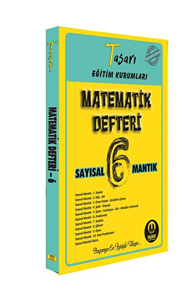 tasarı eğitim yayınları Dgs Matematik Defter 6 Soru Bankası