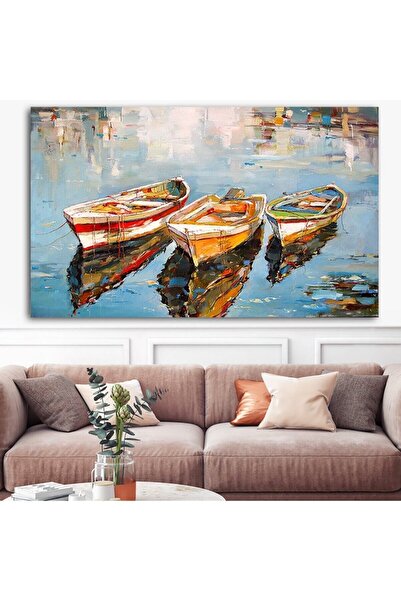 idora Dev Boyut Yağlı Boya Sandallar Kanvas Tablo