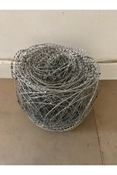Sarp 45 Çapında Düzlemsel Jiletli Tel 50 Metre 1. Kailte Galvaniz Dekoratif B...