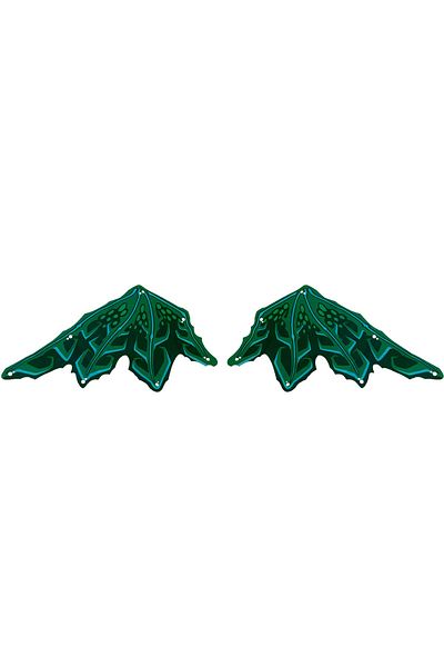 LEGO Original Accessory Custom Mini Figure Dragon Wing Giant Dark Green Dragon Wing 2 Pieces to Send