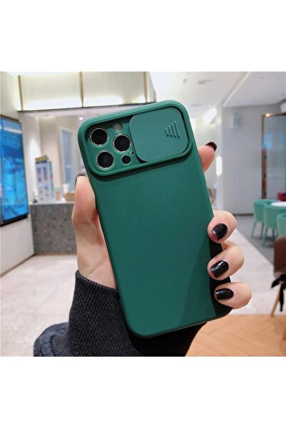 mooodcase Iphone 11 Pro Max Uyumlu Kamera Koruma Slider Kapaklı Silikonlu Telefon Kılıfı