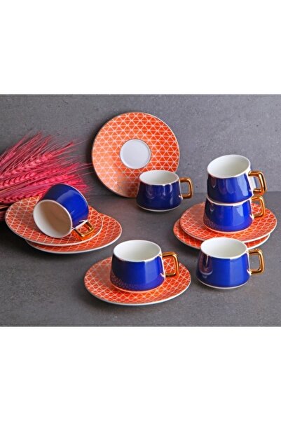 GÖNÜL Collection Porselen 6lı Kahve Takımı