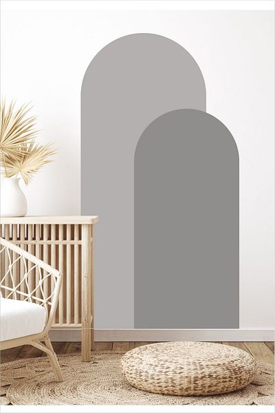 Grafikup Autocolant de perete oval boem din 2 piese