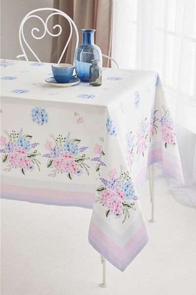 AYSHOME Față de masă cu model de flori de hortensie Ays Home