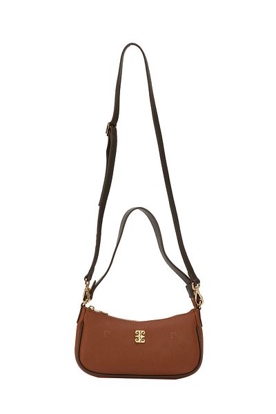 Pierre Cardin Γυναικεία τσάντα ώμου Camel Print Brown 05PO22K1705