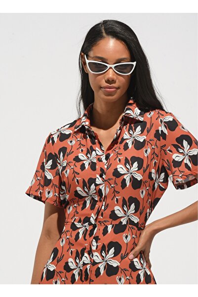 People By Fabrika فستان نسائي من الطوب Pfkss22el0111