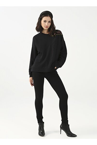 Fabrika Yüksek Bel Skinny Paça Super Skinny Siyah Kadın Denim Pantolon Della-2