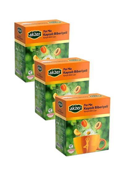 Akzer Formmix Kayısılı-biberiyeli Çay 60'lı 3 Adet