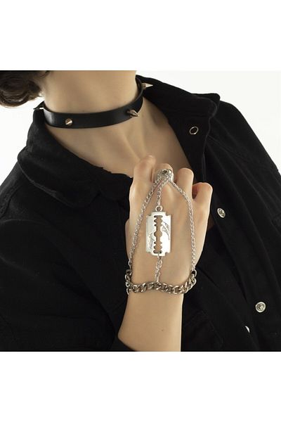 Touz Razor Blade Chain Ringed Şahmeran