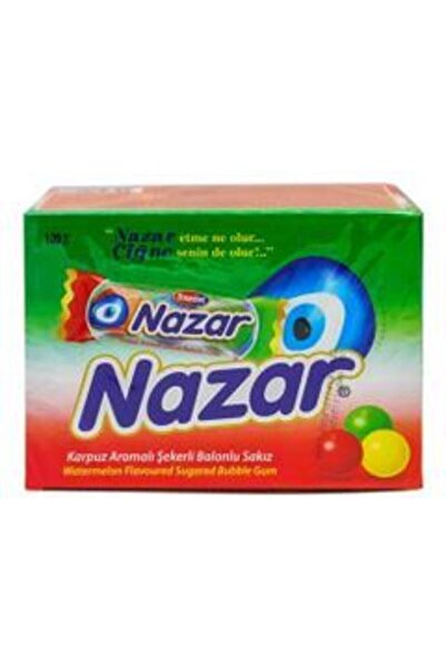 Nazar Misket Karpuzlu 3lü Sakız 100adet
