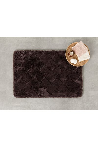 English Home Covoraș de baie din pluș de culoare prune - 60x90 Cm Iepure Soft Touch