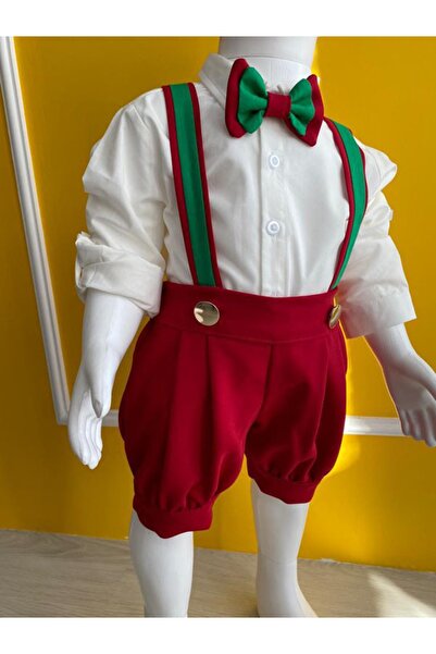 tubibebe New Year Concept New Year's Special Shorts, Salopet + Shirt + Bow Tie + Socks