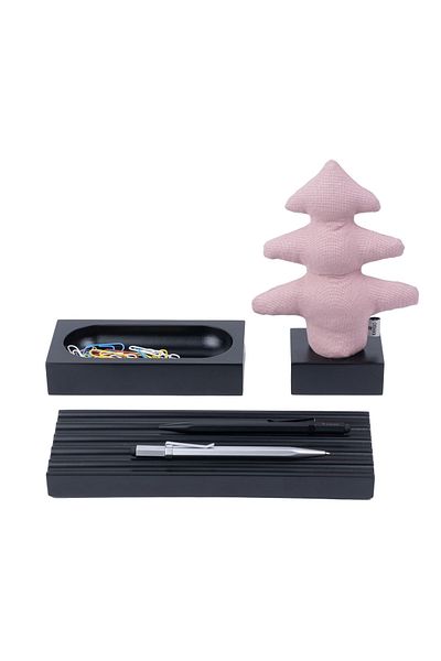 KAYIGO Lavender Filled Pine Note Holder / Pink - Black
