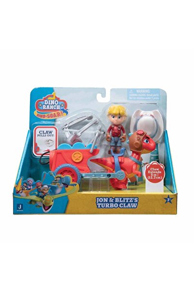 GIOCHI PREZIOSI Dino Ranch Delüks Araç - Jon Ve Blitz