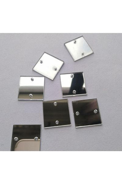 Aker Hediyelik 15 Τεμάχια 3cm Τρυπημένο Ακρυλικό Λαμπερό Εξαιρετικό Χρώμα
