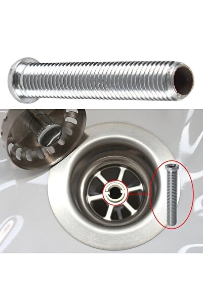 Genel Markalar Pirinç Mutfak Eviye Sifon Süzgeç Vidası 5.5 Cm Paslanmaz Pirinç