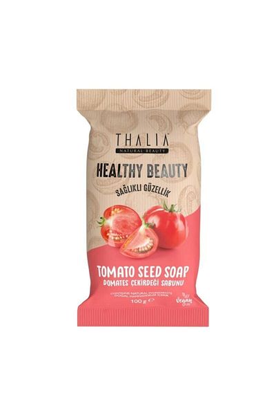 Thalia صابون طبيعي صلب من هيلثي آند بيوتي يساعد على منع الشيخوخة بخلاصة بذور الطماطم - 100 جرام
