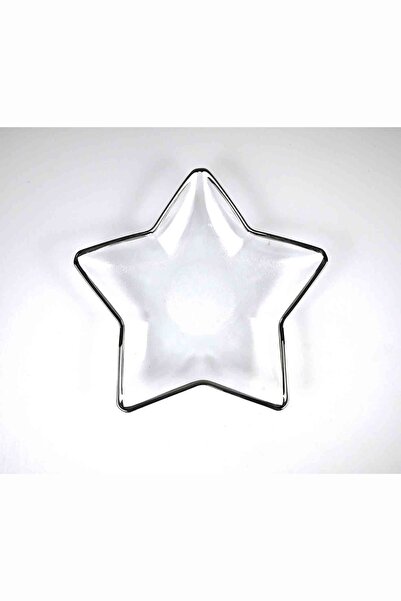 HERITAGE Star Silver Gilded Edge Sauce Bowl Snack Glass 23.5 cm