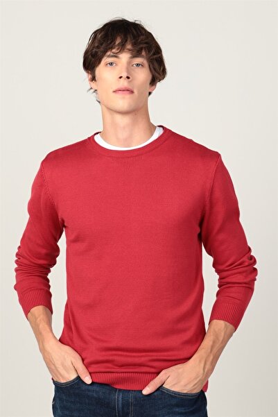 Tudors Чоловічий светр-пуловер з тонкою горловиною з тонкою горловиною з екіпажем