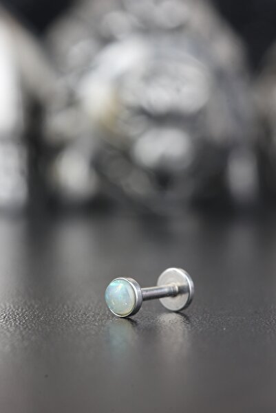 Valhalla Cerrahi Çelik Kıkırdak Tragus Helix Labret Opal Piercing