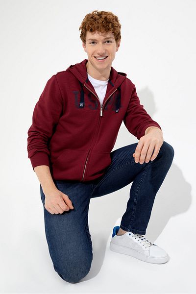 U.S. Polo Assn. Men's Red Sweatshirt