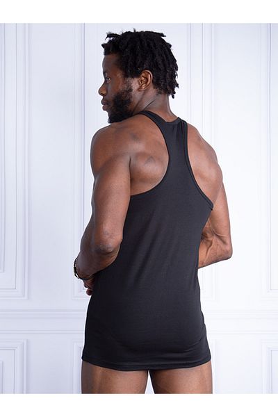 Blackspade Men's Sports Undershirt 2 Pack Tender Cotton 9676 Black