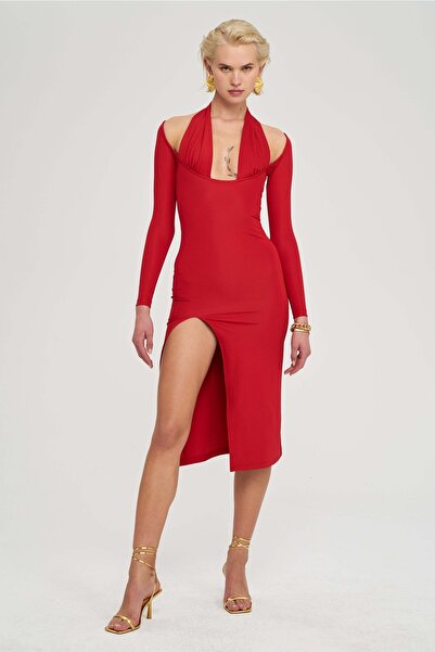 IAMNOTBASIC Alina Elbise - Kırmızı