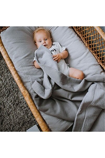 Anne Sesi Bürümcük Muslin Fitted Sheet 70x110 cm 100% Organic Cotton +15 cm B...